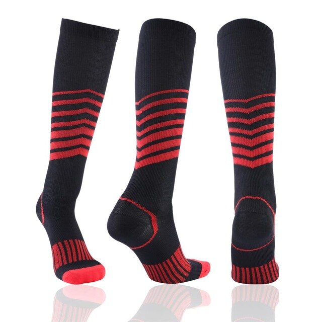 Chaussettes-de-compression-rouge
