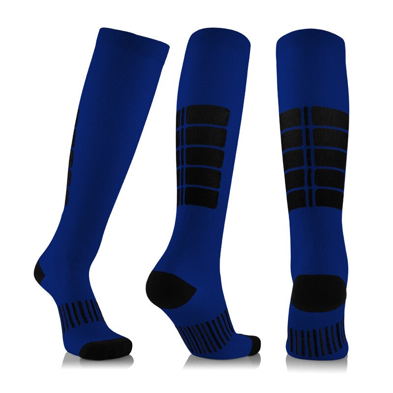 Chaussettes-de-compression-bleu