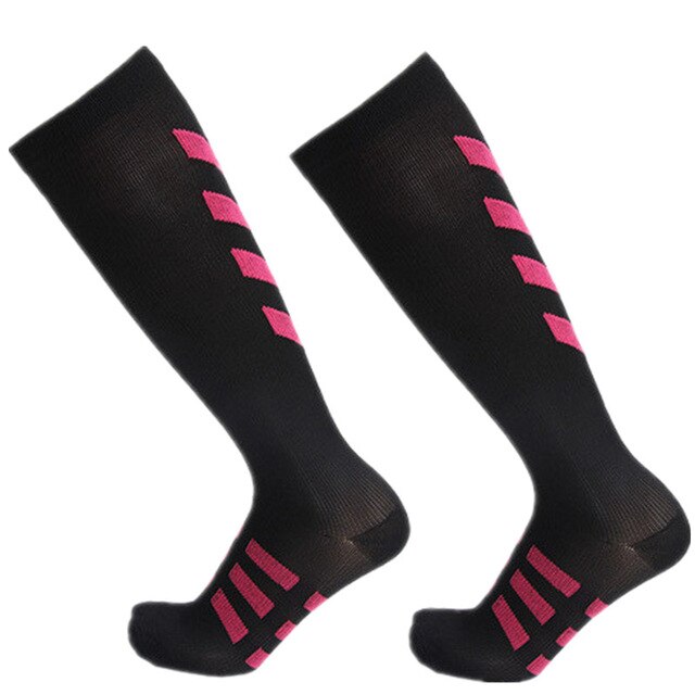 Chaussettes-de-compression-rose