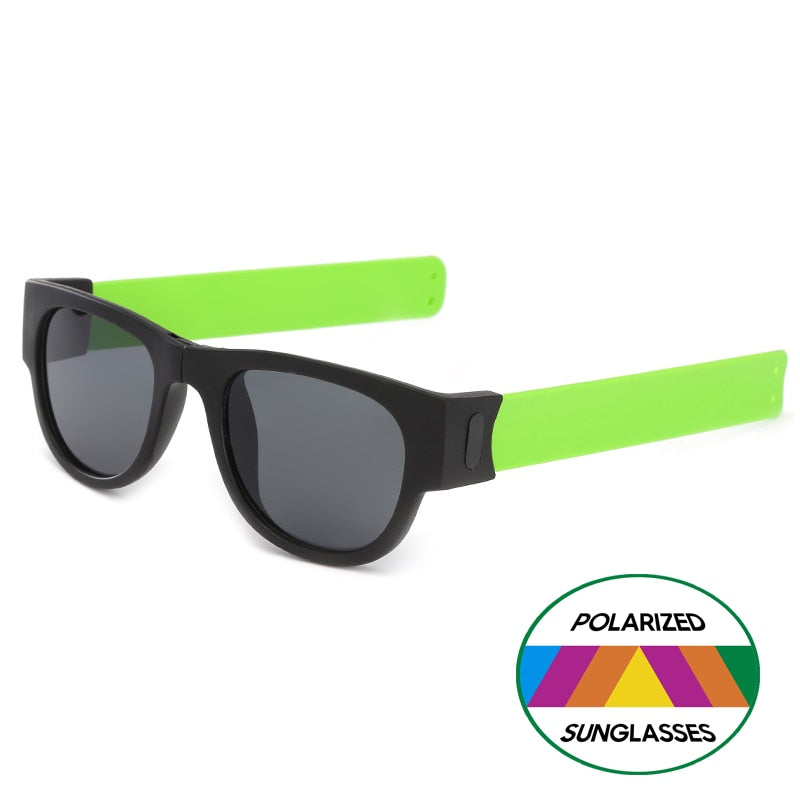 Lunettes-de-soleil-pliantes-polarisées-vert