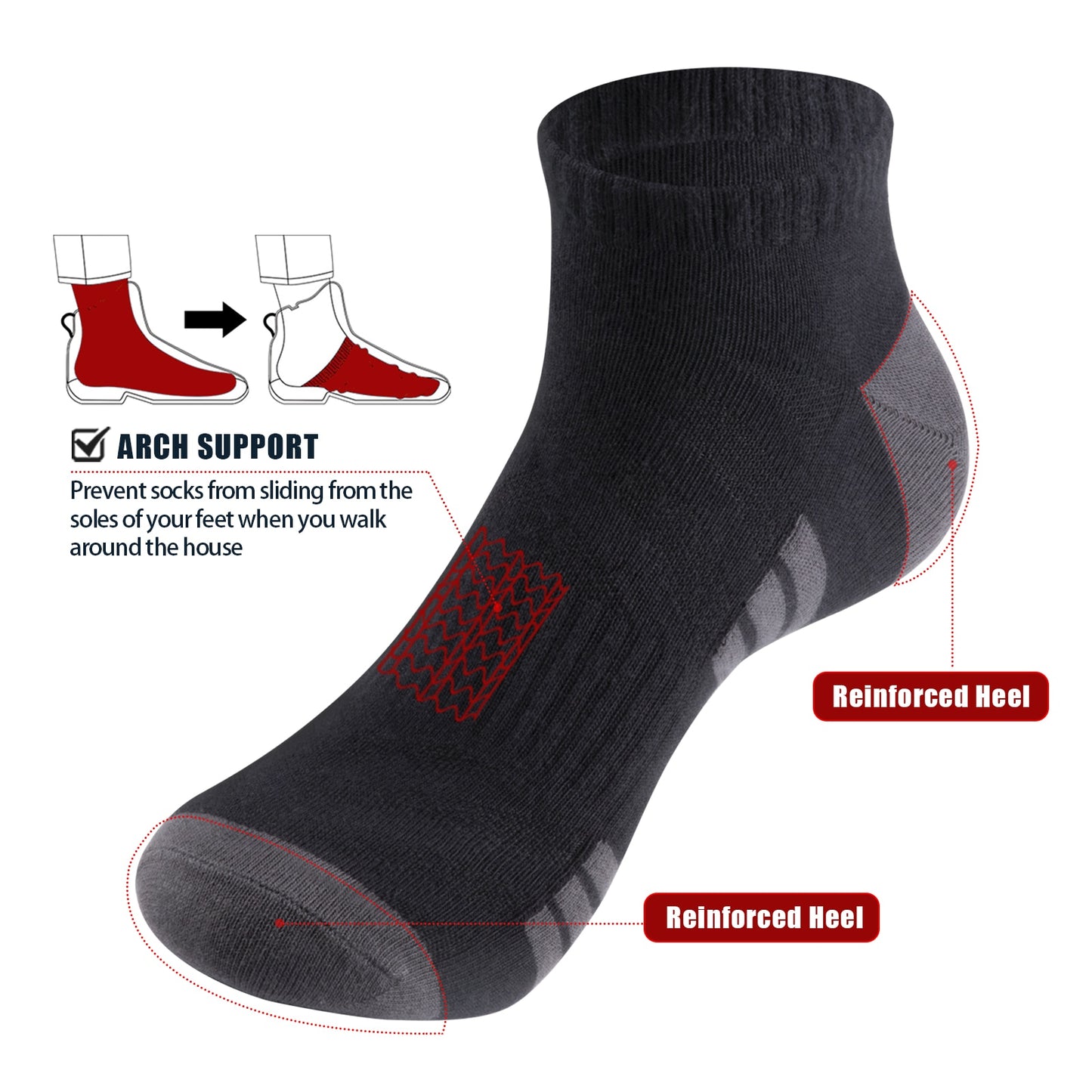 Chaussettes-de-sport-décontractées