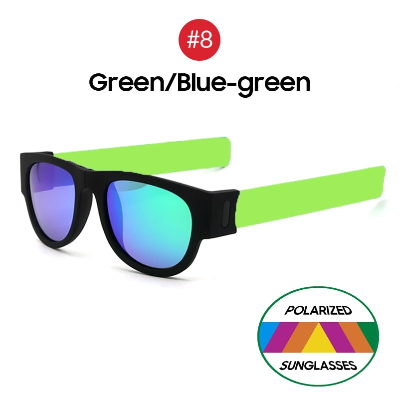 Lunettes-de-soleil-pliantes-polarisées-vert-bleu-vert
