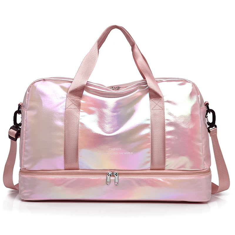 Sac-de-voyage-étanche-pour-femmes-rose