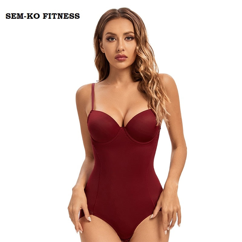 Combinaison-gainante-femme-rouge