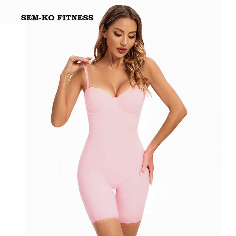 Combinaison-short-gainante-rose
