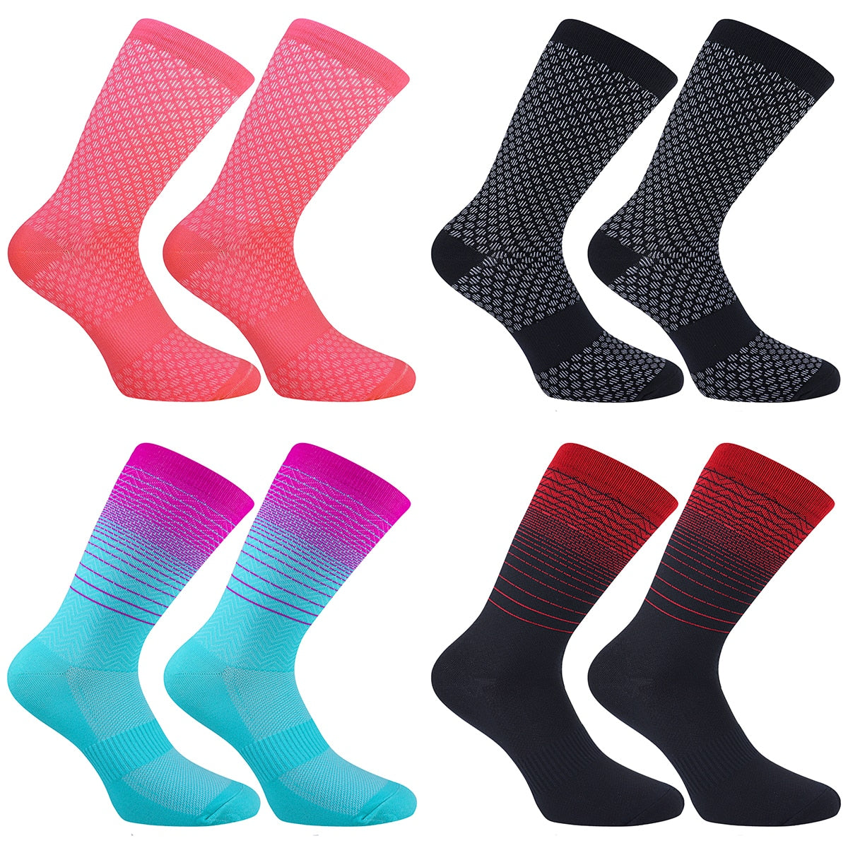 Chaussettes-de-sport-multicolores